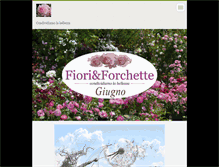 Tablet Screenshot of fiori-forchette.com